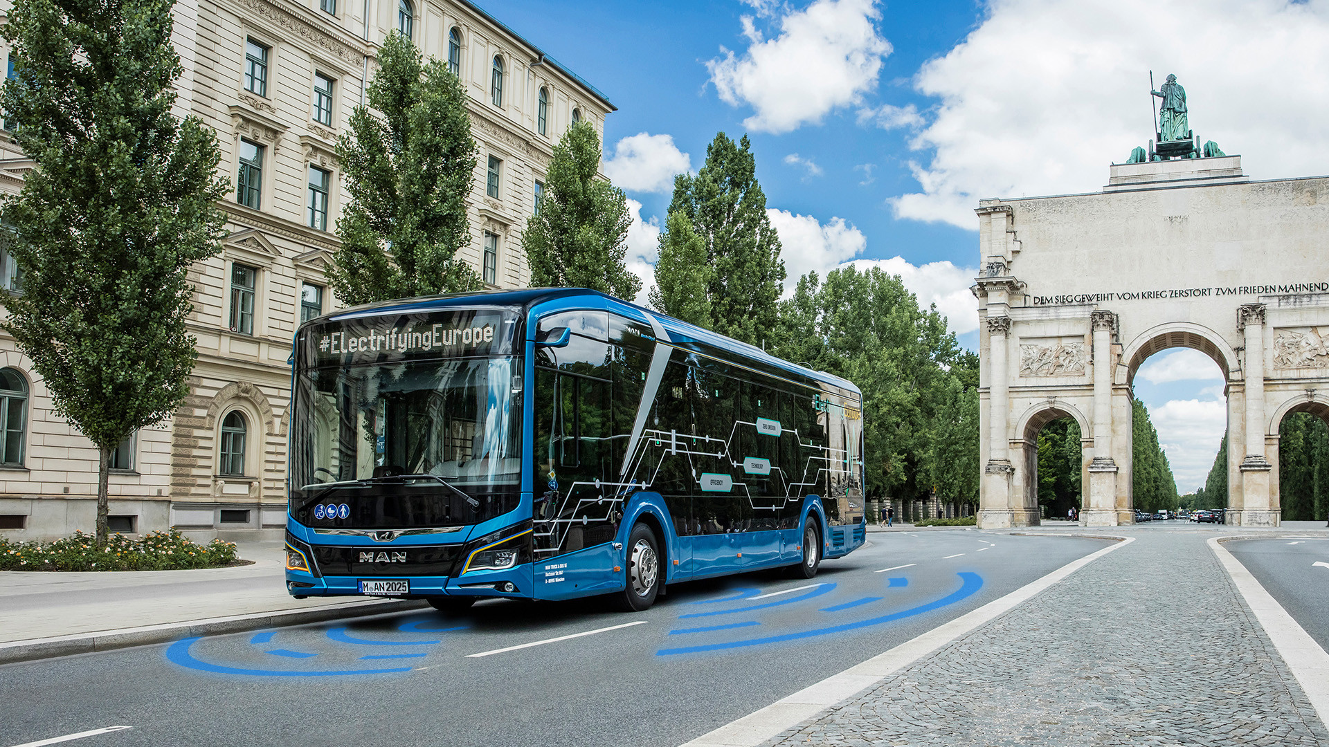 MAN prueba un autobús autónomo en Múnich