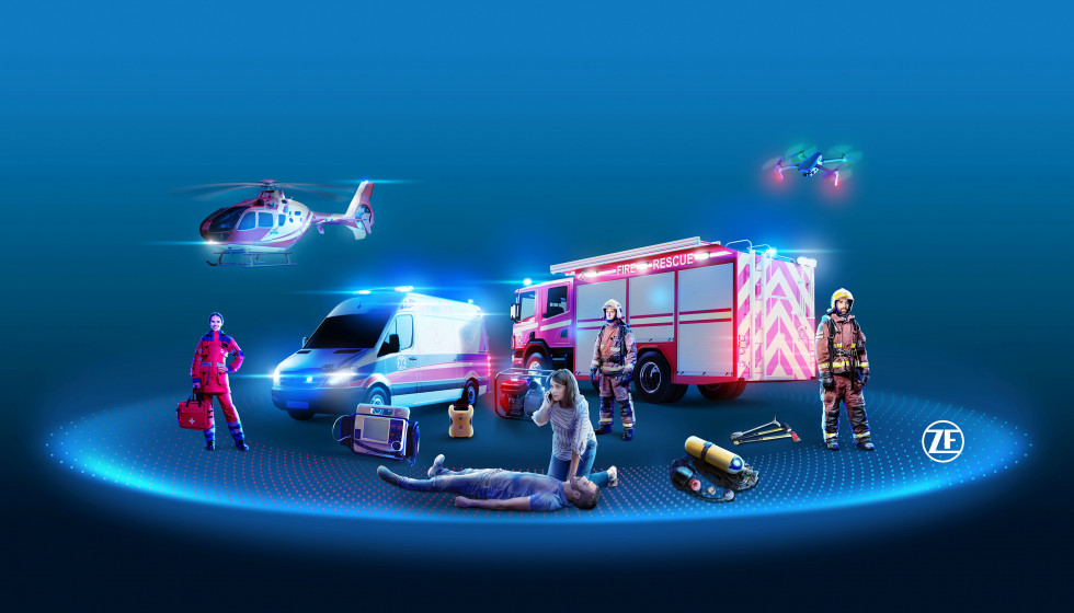 Zf conecta a los equipos de rescate con zf rescue connect