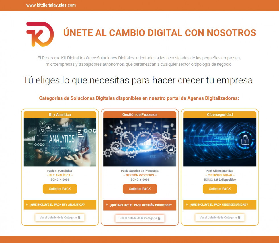 Gantabi gestionara las ayudas para pymes del programa kit digital