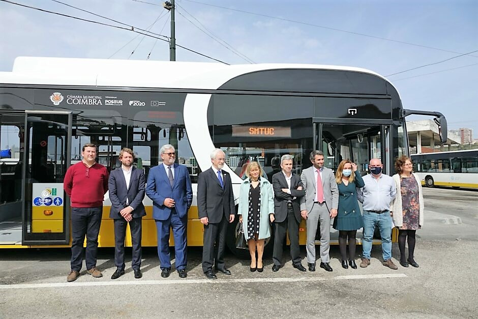 Byd realiza la segunda entrega de autobuses electrico  a coimbra