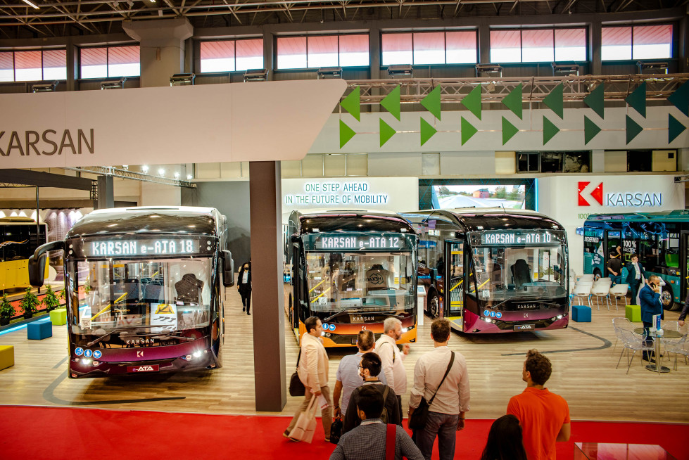 Karsan expone sus vehiculos electricos en busworld turquia 2022