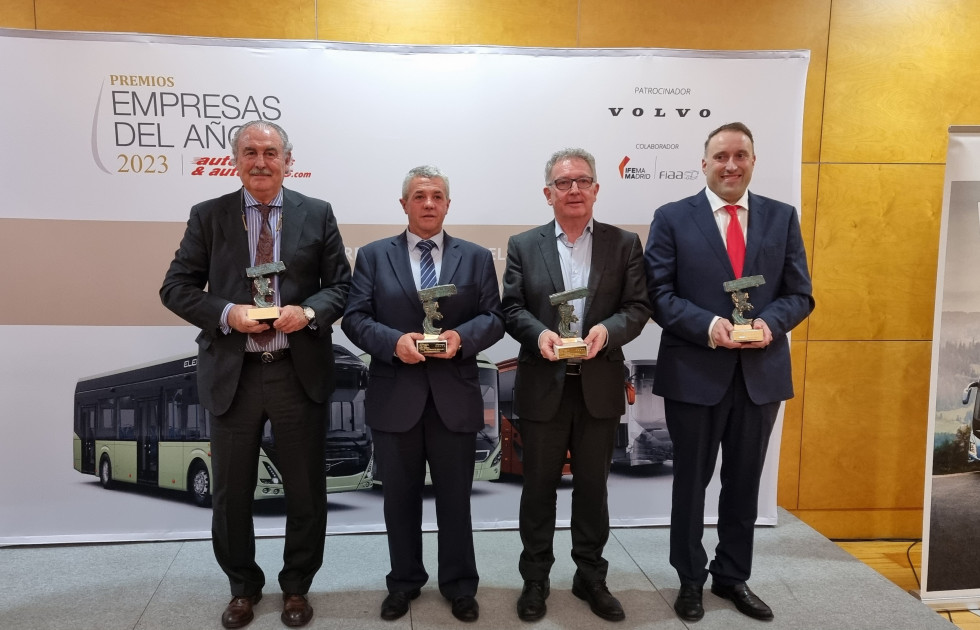 Autobuses autocares entrega los premios las empresas del ano 2023