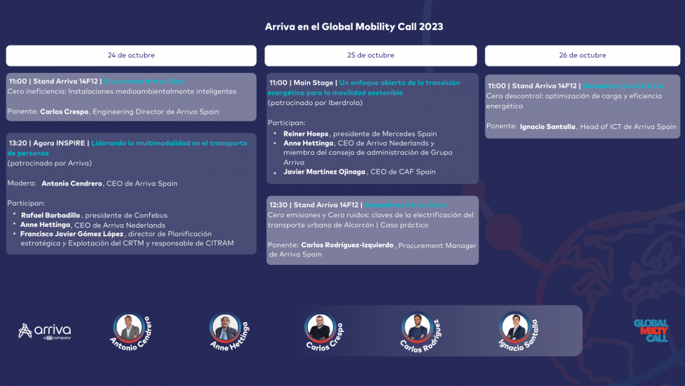 Arriva tendra una presencia activa en el global mobility call