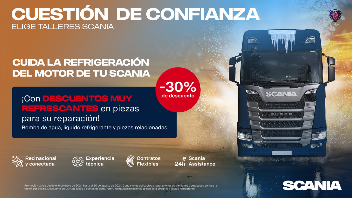 Scania inicia una campana del mantenimiento del sistema de refrigeracion