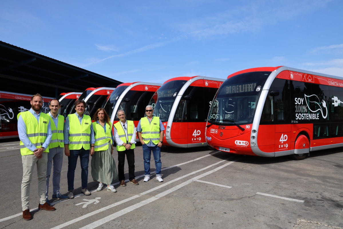 La emt de fuenlabrada incorpora siete autobuses electricos de irizar e mobility