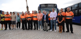 Ceuta presenta 14 autobuses hibridos de mercedes benz