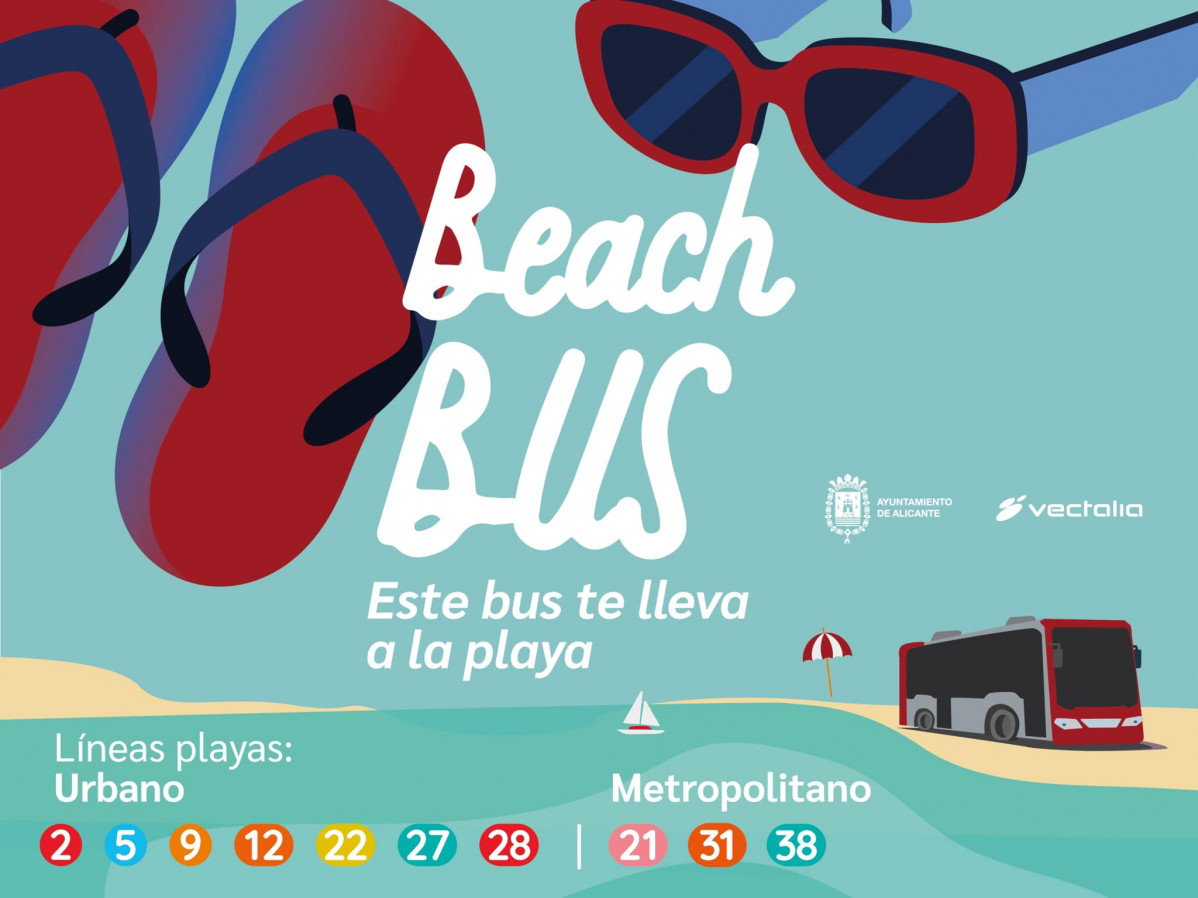 Alicante identifica 10 lineas urbanas como beach bus