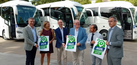 Alsa estrena cuatro autobuses hibridos para el consorcio de granada