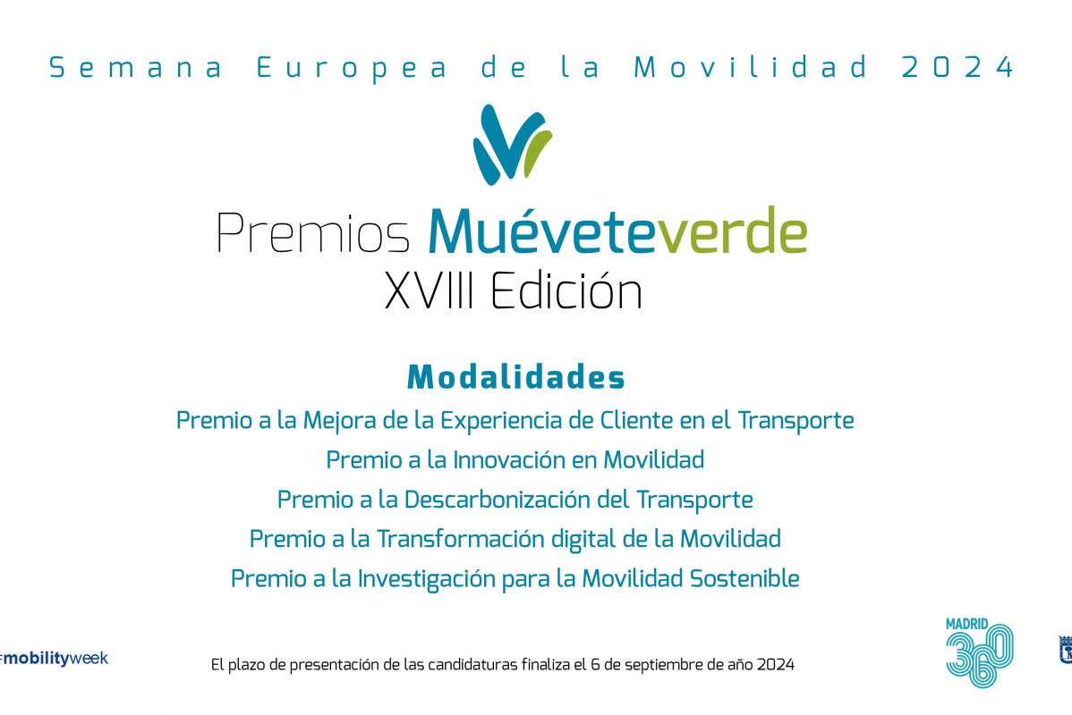 La emt de madrid convoca la xviii edicion de los premios muevete verde