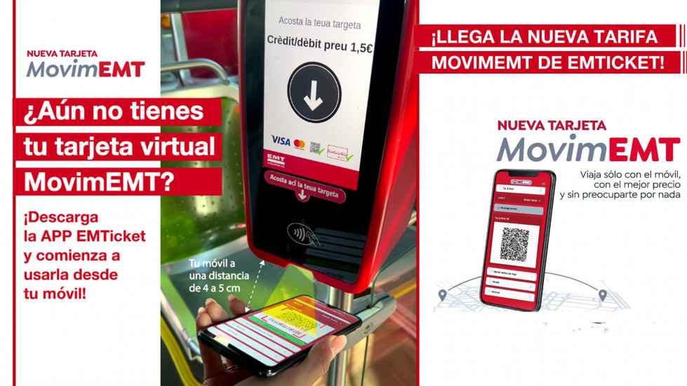 La emt de valencia lanza un billete virtual para pagar con el movil