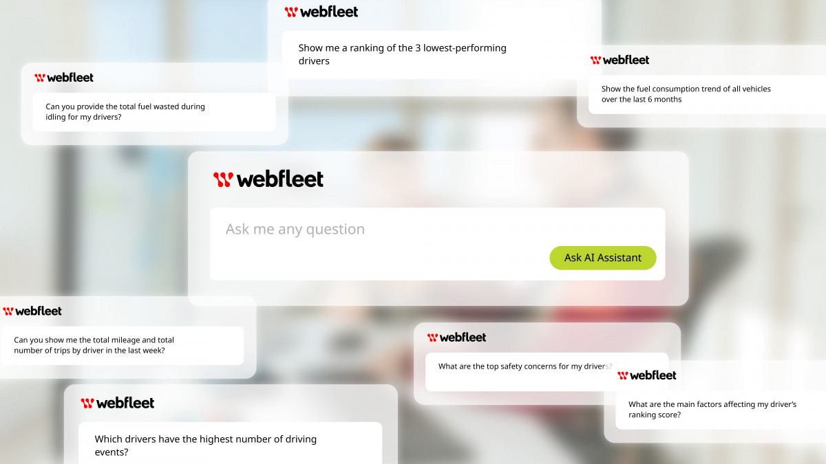 Webfleet presenta su asistente ia para gestores de flotas