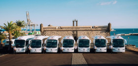 Lanzarote bus presenta nueve autocares volvo