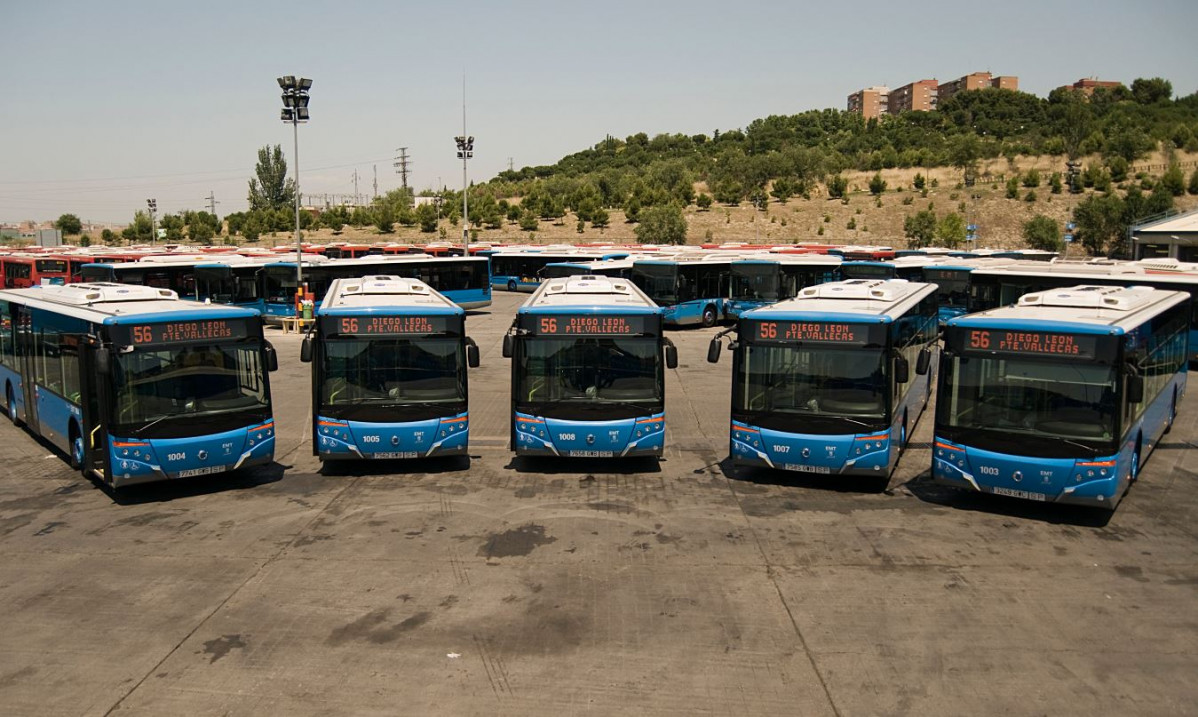 El autobus espanol va a la huelga