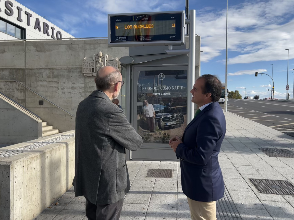 Salamanca instalara 127 pantallas informativas en las marquesinas del autobus urbano