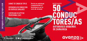 Avanza zaragoza ofrece 50 plazas de conductor