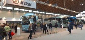 Irizar presenta el autobus electrico i3 en la feria italiana ibe