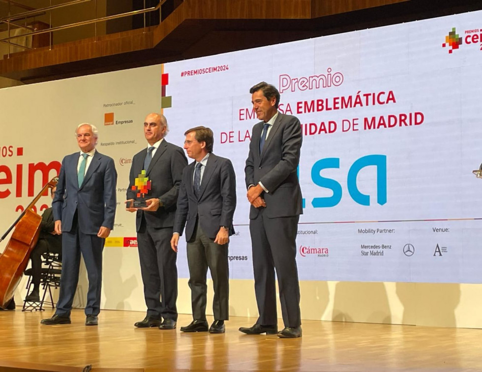 Alsa recibe el premio de empresa emblematica de la comunidad de madrid