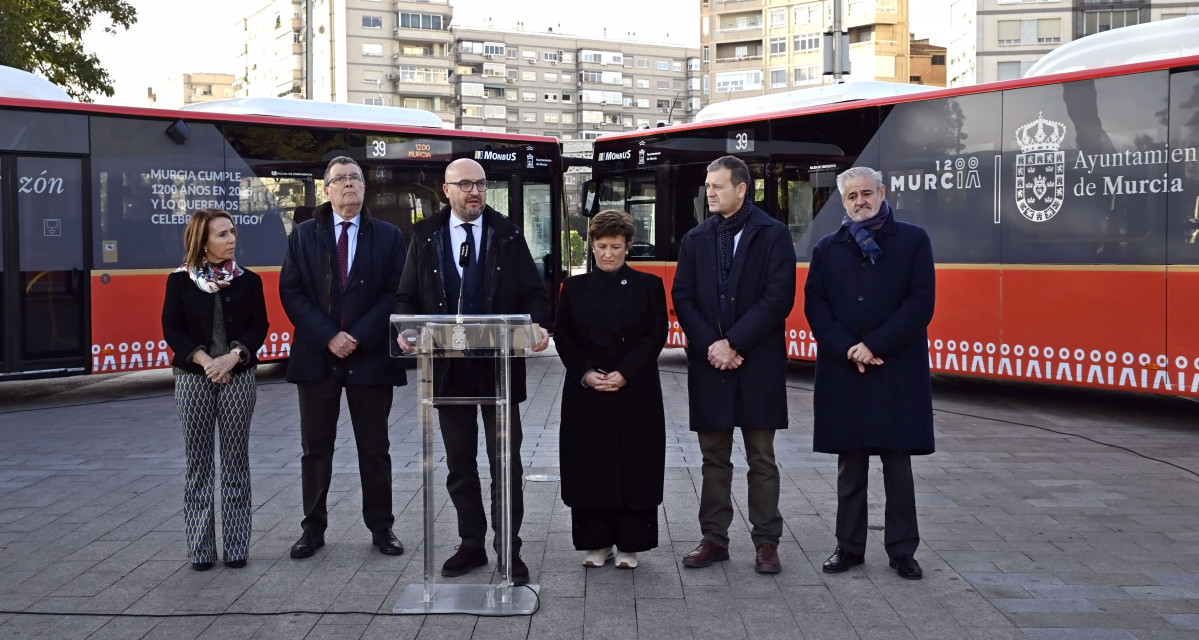 Murcia refuerza su flota urbana con siete nuevos autobuses