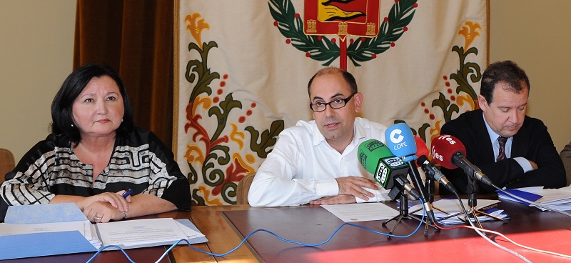 Rueda de prensa celebrada tras el Consejo de Administración.