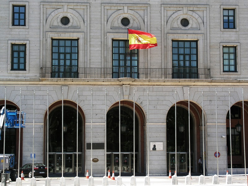 Fachada del Ministerio de Fomento.